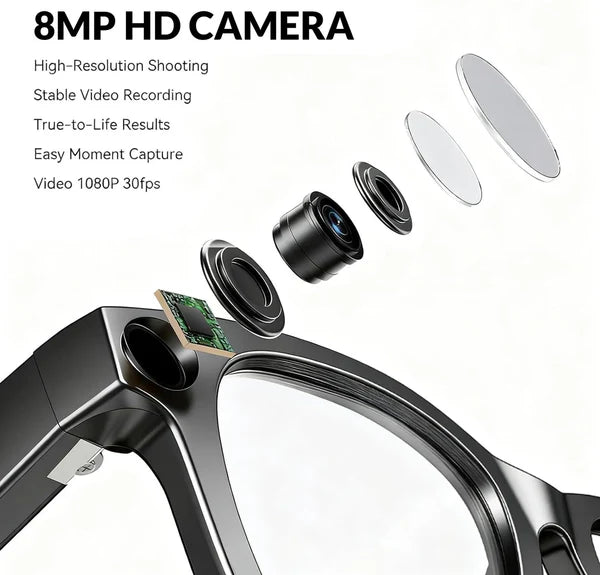 AI Smart Camera Sunglasses with UV Protection - Image 1