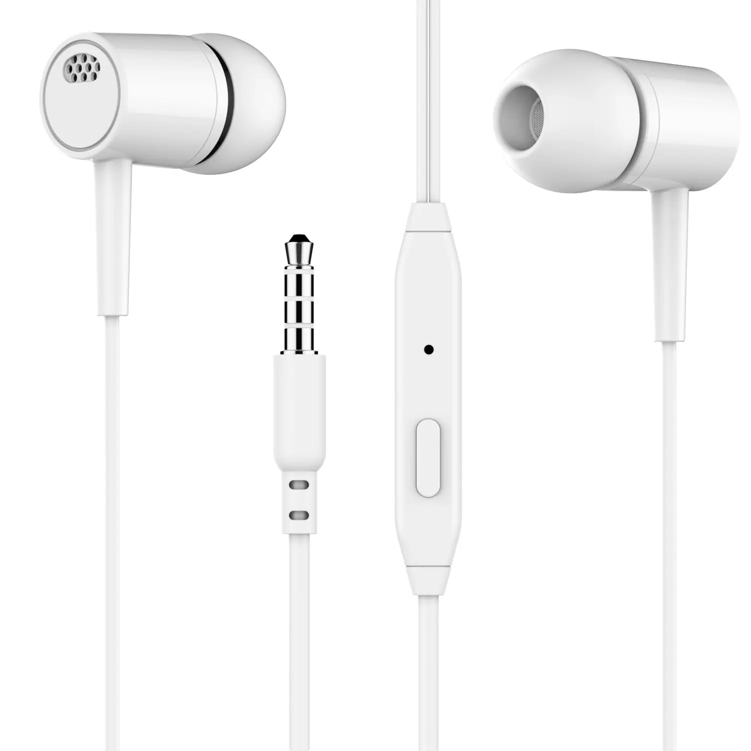 Mobile Wolrd 3.5 mm Sport Stereo Music Noise Cancelling Jack Wired Earphones Headset Headphone With Microphone for Mobile Accessories