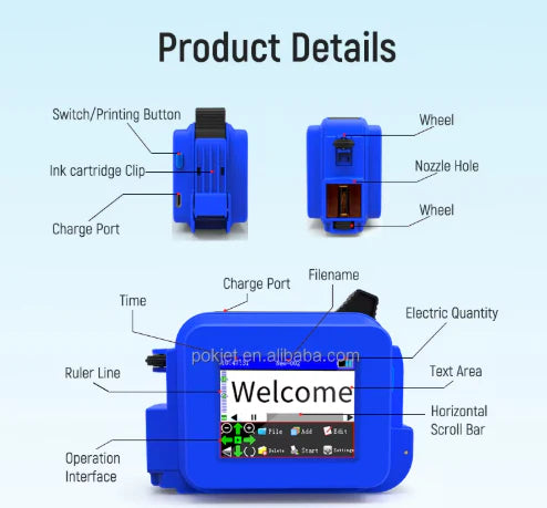 QuickMark Handheld Inkjet Mini Printer