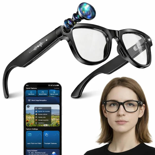 AI Smart Camera sunglasses combine fashionable UV-protective frames